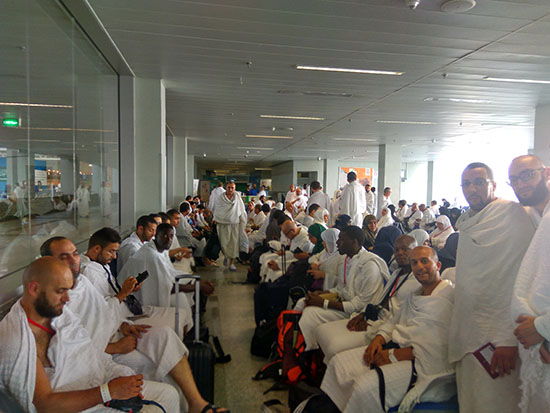 attente-aeroport-jeddah-hajj